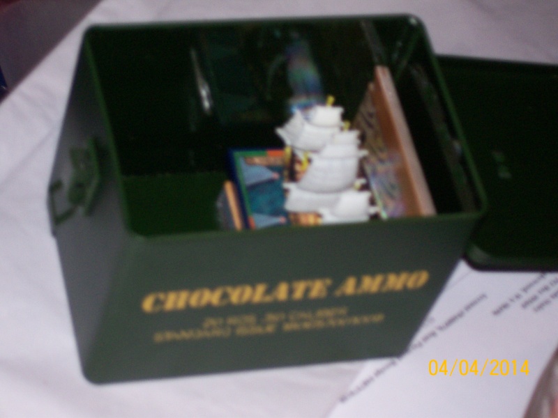 100 2424
CWC Chocolate Ammo Can, side view.