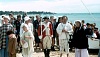 Re enactment Sorrento 14 October 1990 Lady Nelson arrivals at Sullivans Bay Sorrento 300x170