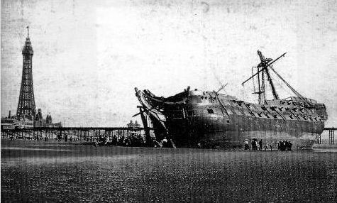 Name:  HMS_Foudroyant_wreck.  Blackpool Gazette.jpg
Views: 618
Size:  36.2 KB