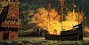 Spanish Armada Pic   Artists impression of the fire ship attack.