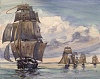 War of 1812 HMS Royal George pursued by USS Oneida 1