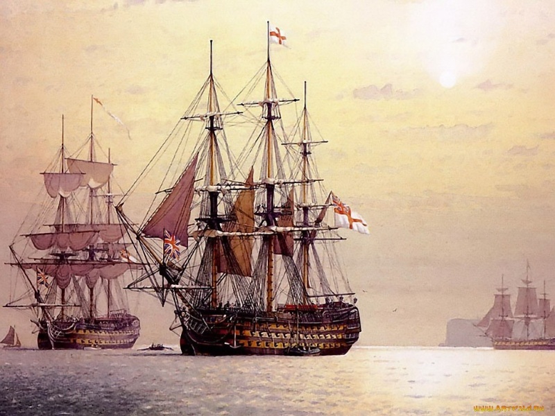 Name:  HMS Ville de Paris in Torbay 1805 by Derek Gardner_zps4hnl3pri.jpg
Views: 9274
Size:  181.4 KB