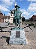 Statue of Captain George Vancouver outside the Customs House, Kings Lynn.